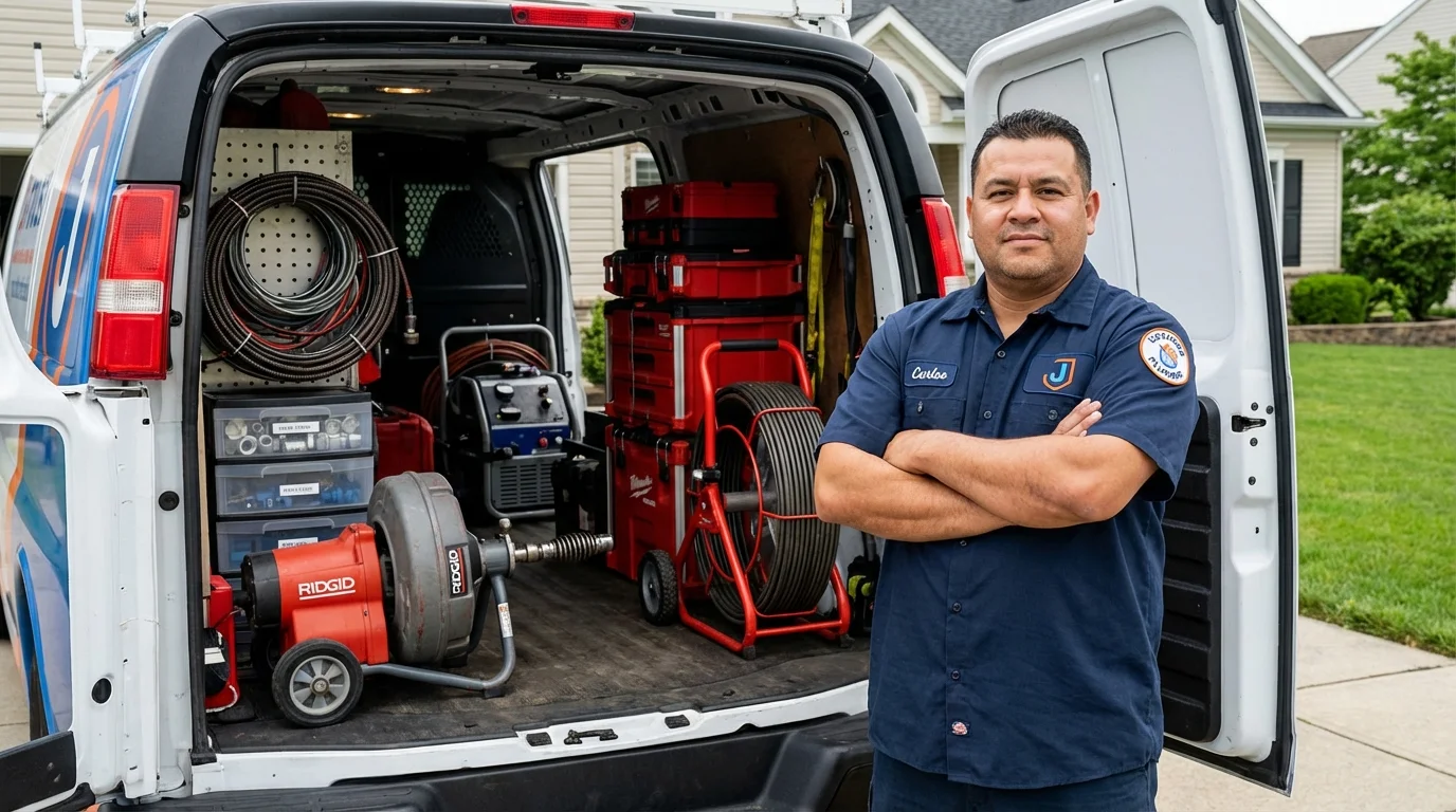 Professional drain cleaning equipment and Johns Plumbing LLC plumber in Lake Oswego