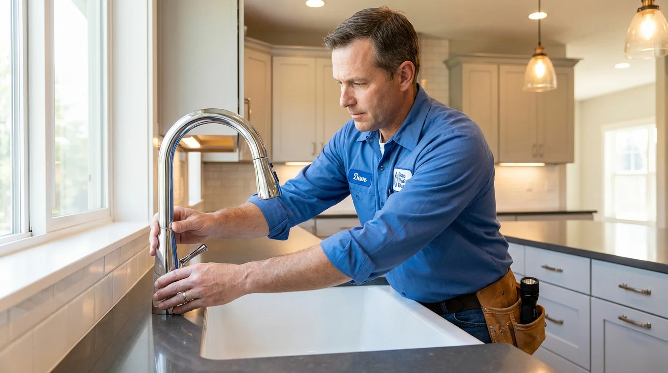 Kitchen faucet installation by Johns Plumbing LLC in Lake Oswego